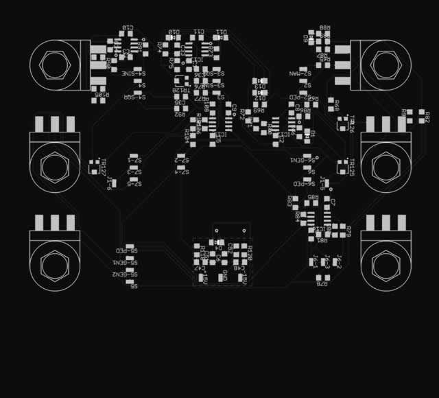 mLab BI-PHASE Front-Panel & Board B v6 top assembly