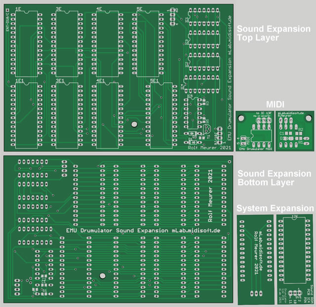 Drumulator Sound Expansion DIY PCB-Set