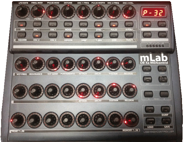 OBXA MIDI controller