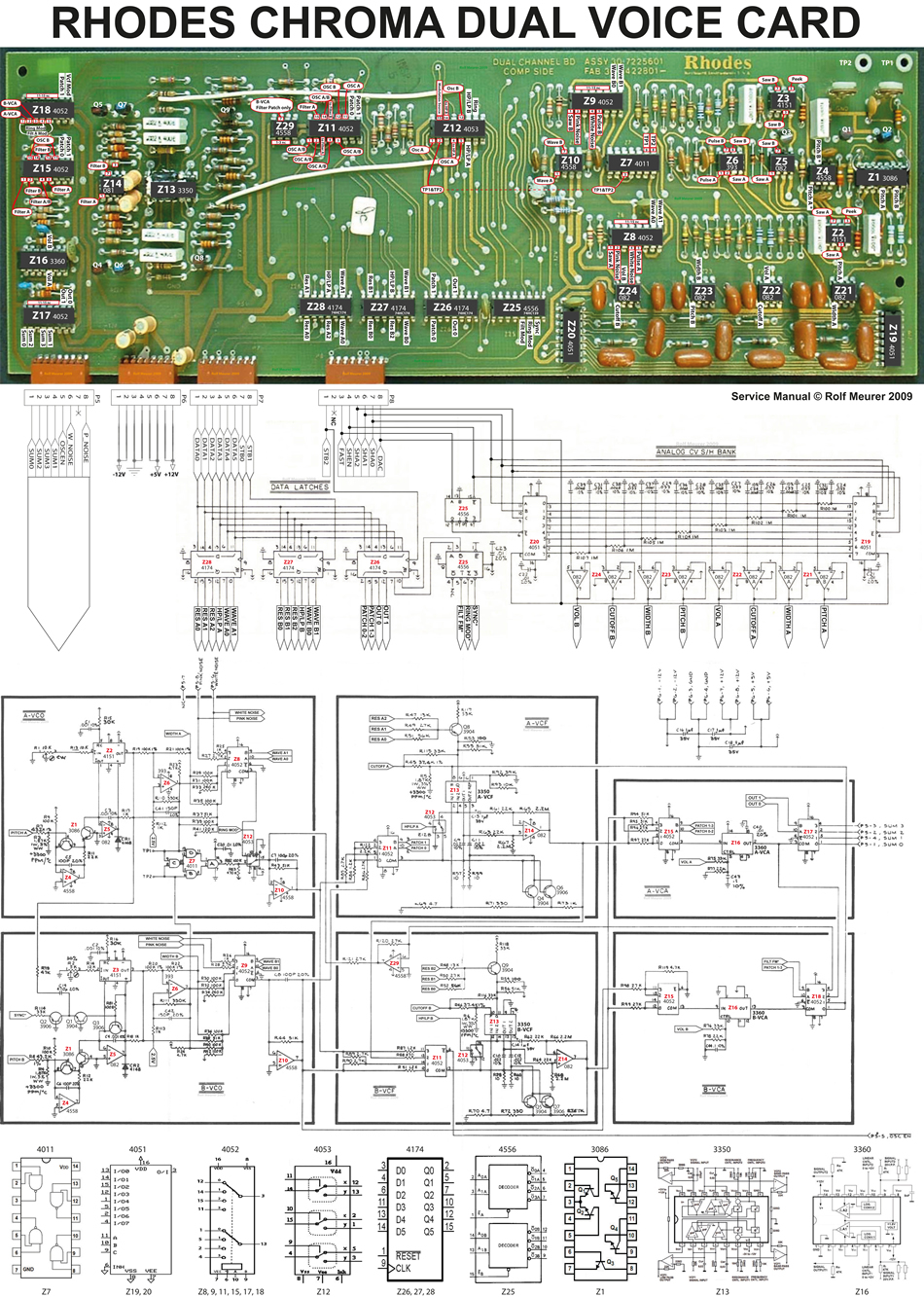 Rhodes Chroma Dual Voice Card Repair